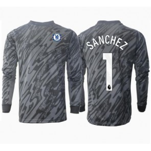 Chelsea Robert Sanchez #1 Brankářské Venkovní Dres 2024-25 Dlouhý Rukáv